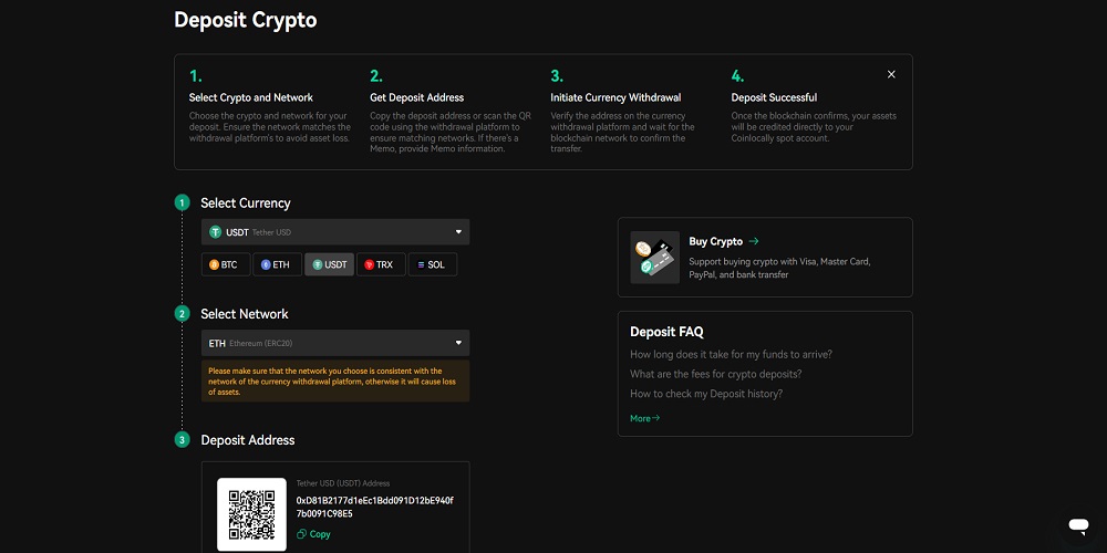 برداشت در Coinlocally