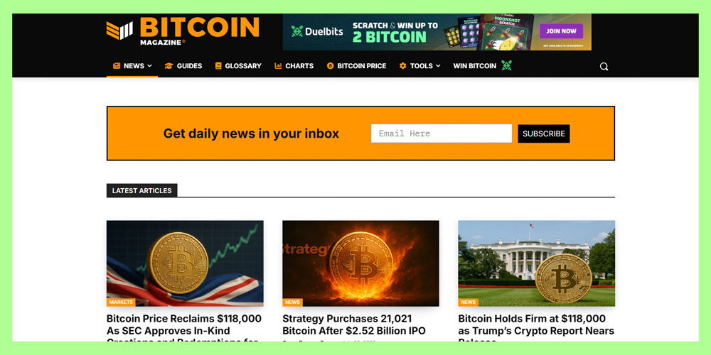 سایت bitcoinmagazine