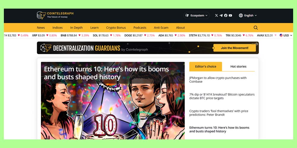 سایت کوین تلگراف