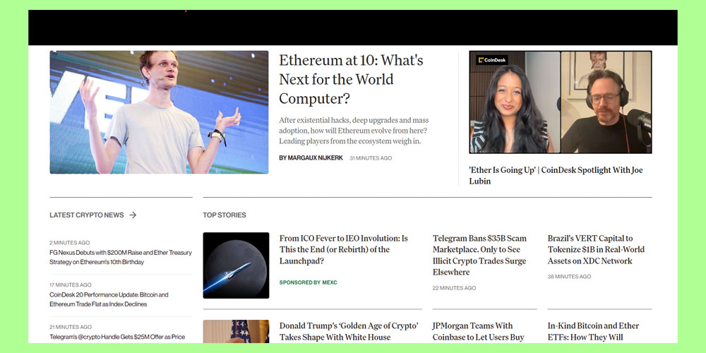 سایت کوین دسک بهترین سایت خبری ارز دیجیتال