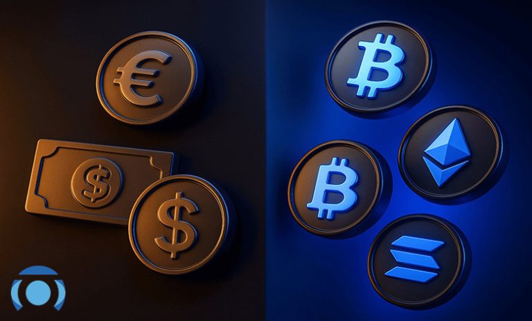 تفاوت ارز دیجیتال با پول فیات چیست؟ مقایسه کامل + جدول