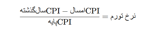 نحوه محاسبه نرخ تورم