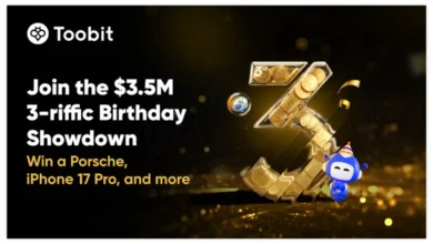جشن 3 سالگی Toobit با 3.5 میلیون دلار جایزه و پورشه؛ بزرگ ترین کمپین معاملاتی سال