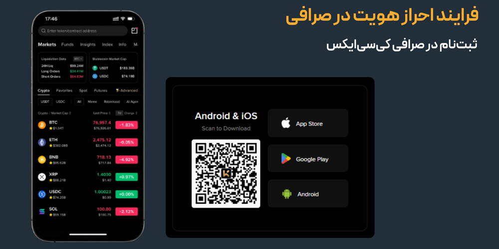 احراز هویت (KYC) در صرافی KCEX